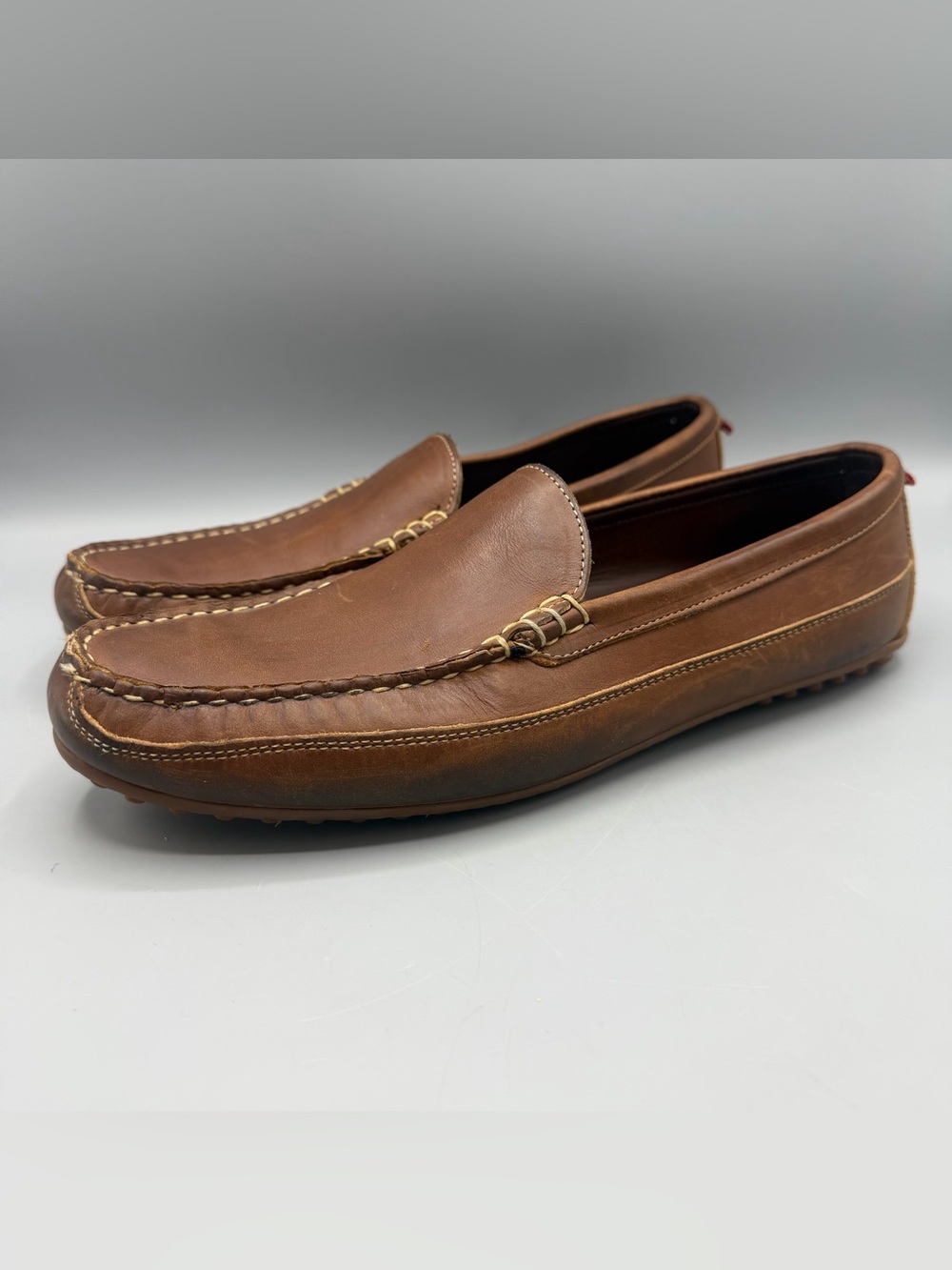 Allen Edmonds Interstate 90 Brown Leather Driving Loafer Shoes  Men's Size 11.5